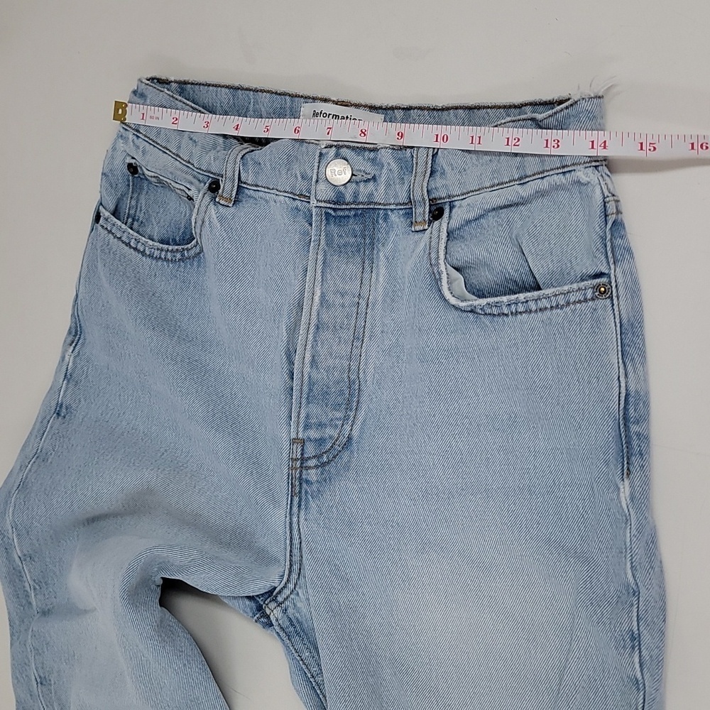 Reformation Straight Leg Jeans in Tahoe - Picture 7 of 13
